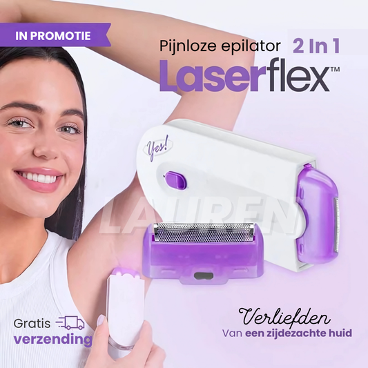 Pijnloze Ontharingsapparaat 2-in-1 - LaserFlex™ + Cadeau